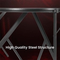 Bureau de jeu en forme de L robuste et grand format avec supports pour casque et porte-gobelets – Vente en gros