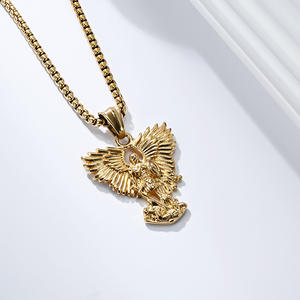 Colgante del Arcángel San Miguel, Collar de Acero Inoxidable para Hombre, Diseño de Alas, Joyería de Regalo - Product Image 4