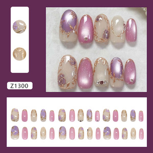 <span class=keywords><strong>Uñas</strong></span> <span class=keywords><strong>Postizas</strong></span> de Ojo de Gato Más Vendidas, 24 Uds., Francesas, Cobertura Completa, con Brillo, Encantos para Amantes de las <span class=keywords><strong>Uñas</strong></span>, <span class=keywords><strong>Pegamento</strong></span>, <span class=keywords><strong>Uñas</strong></span> <span class=keywords><strong>Postizas</strong></span> Elegantes para Mujer - Product Image 3