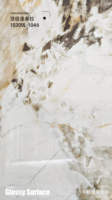 Nouvelle Arrivée Dalle de Pierre Frittée Brillante 1000x3000mm Effet Marbre Résistante aux Acides Antidérapante pour Salon, Hall et Aménagement Paysager