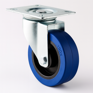 4 Polegada <span class=keywords><strong>5</strong></span> Polegada PU / PVC Silenciosa Giratória & Rodízio Fixo Rodas Móveis Duráveis Gabinete Industrial Trolley Rodas - Product Image 1