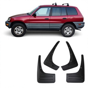 Pour Toyota Rav4 1997-2005 Garde-boue en plastique noir Déflecteurs de pneus Garde-boue - Product Image 4
