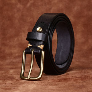 Ceinture vintage ceinture en <span class=keywords><strong>cuir</strong></span> <span class=keywords><strong>effet</strong></span> plissé boucle en cuivre ceinture en <span class=keywords><strong>cuir</strong></span> Jeans à la mode pour les femmes - Product Image 3
