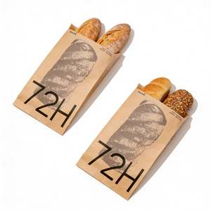 Bolsa de Papel Kraft Personalizable, Resistente al Aceite, Encerada, para Envasado de Productos de Panadería - Product Image 1