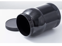 500ml 1000ml 3L de qualité alimentaire protéine lait soins de santé PET HDPE large bouche bouteille en plastique