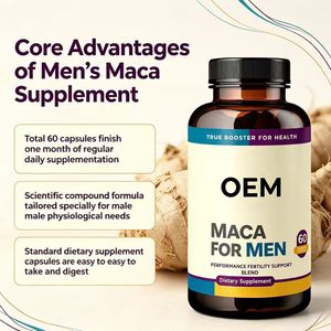 <strong>Maca</strong> for Men Capsules 60 Count OEM Dietary Supplement for Energy and Vitality Support - Product Image 2