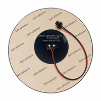 Panneau solaire circulaire ETFE 6W 6V à haute efficacité, cellule solaire ronde pour réseau de capteurs sans fil AIoT pour l'agriculture intelligente