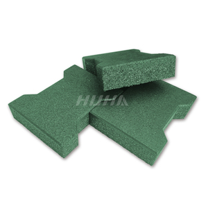 Dalles de protection de sol pour terrains de sport, dalles de terrasse emboîtables en caoutchouc, dalles de pavage en forme d'os de chien, allées, cours, terrasses extérieures, revêtement de sol en chevrons - Product Image 2