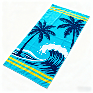 Toallas de Baño y Playa Suaves de Algodón 100% con Diseño Personalizado para Uso Doméstico, Impresión Digital, Venta al Por Mayor - Product Image 1