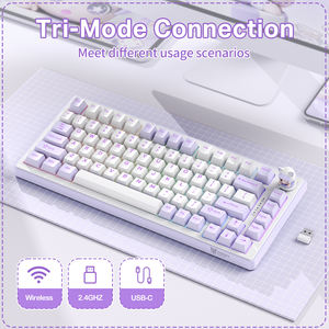 คีย์บอร์ดเกมมิ่งไร้สาย <span class=keywords><strong>ONIKUMA</strong></span> MT707 แบบขายส่ง 82 ปุ่ม 2.4G แบบ Hot-Swap 5 พิน คีย์บอร์ดเกมมิ่งจากโรงงาน OEM ราคาเอเชีย - Product Image 3