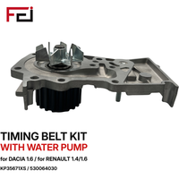 Kit de courroie de distribution KP15501XS KP35671XS 530064030 530009230 KTBWP4601 avec pompe à eau pour Dacia Renault 1.4/1.6L