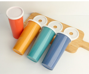 Eco-friendly Wheat Straw Straw Tumbler Large Capacity <b>Reusable</b> Drinking <b>Cup</b> <b>with</b> <b>Lid</b> for Office Outdoor School Travel - Product Image 3