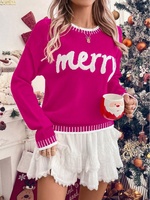Nouveau Pull Tricoté de Noël 2026 pour Femme – Haut Décontracté à Manches Longues et Coupe Ample pour l'Automne et l'Hiver