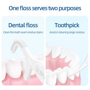 Superdeer 100 pièces de <span class=keywords><strong>fil</strong></span> <span class=keywords><strong>dentaire</strong></span> soyeux, cure-dents, soins bucco-dentaires pour la vente en gros, nettoyage <span class=keywords><strong>dentaire</strong></span>, cure-dent en <span class=keywords><strong>fil</strong></span> - Product Image 4