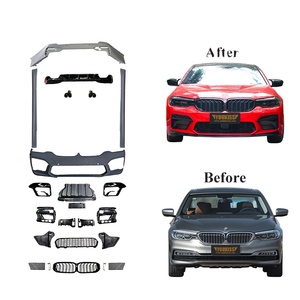 Ukiss Body Car Kit para <span class=keywords><strong>BMW</strong></span> 5 Series G30/G38 2018-2020 Upgrade 2021-2023 M5 Parachoques delanteros de coche Guardabarros Rejilla del capó del motor - Product Image 1