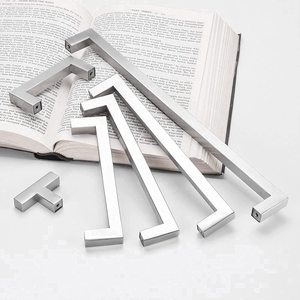 Adjustable Matte <strong>Black</strong> <strong>Square</strong> Cabinet Handles <strong>Black</strong> <strong>Drawer</strong> Pulls for Kitchen Cupboard Furniture Hardware Living Room Warehouse - Product Image 2