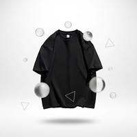 T-shirt tricoté décontracté personnalisable, couleur unie, imprimé graphique, mode streetwear estivale, style ample pour homme