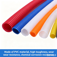 Conduit flexible en PVC ondulé |   Haute flexibilité et résistance à l'usure |   Isolation et protection contre l'huile |   pour la protection des câblages électriques.