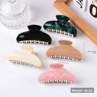 Grande pince à cheveux tendance en forme de griffe, nouvelle pince requin pour l'arrière de la tête, populaire sur internet, vente en gros