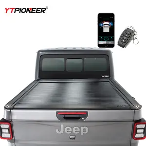 Ytpioneer xe bán tải giường Bìa cuộn lên con lăn nắp có thể thu vào Bìa tự động tonneau bìa cho Ford-150