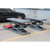 Cric hydraulique à ciseaux encastré sous le plancher, télescopique, 4,2 tonnes, pour atelier de service automobile de luxe