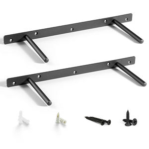 16-дюймовый сверхмощный плавающий кронштейн для полок сплошная Стальная жалюзи поддерживает невидимые скрытые кронштейны для деревянного настенного монтажа скрытый - Product Image 1