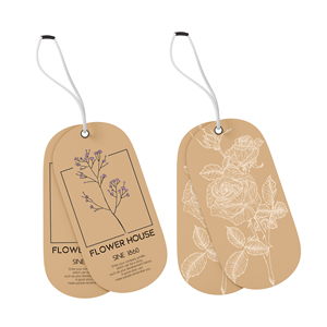 Die-cut treo thẻ nhiều lựa chọn vật liệu cho thời trang may mặc xây dựng thương hiệu trong giày & quần áo tùy chỉnh hangtags - Product Image 5