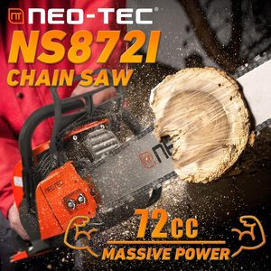 Cabezal de Motosierra de Gasolina NEOTEC NS872 72CC 70CC, Versión de Alta Gama, Compatible con Barra de 25/28'', Repuestos para Motosierra 381 NS872 - Product Image 4