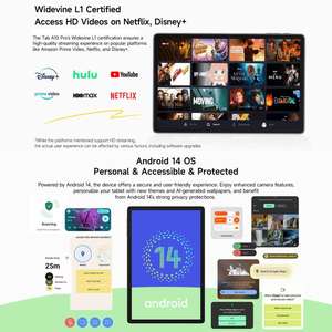 Ulefone Tablet Android 14 Tab A10 Pro, Tablet PC 6GB + 128GB 11 inci - Product Image 4