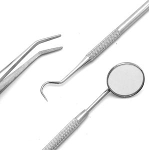 Kit de Herramientas Dentales Meite de Acero Inoxidable, 3 Piezas: Sondas Dentales, Espejo y Removedor de Sarro - Product Image 2