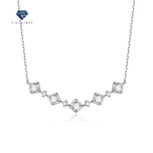 Fine Jewelry 14K AU585 Solid Gold Lab-grown Diamonds Necklace GIA Certificated Lab CVD Diamond Jewelry