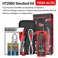 HABOTEST HT208A HT208D Digital Clamp Meter 1000A AC AC DC Multimeter Arus Listrik Tahan Panas Alat Ukur Listrik