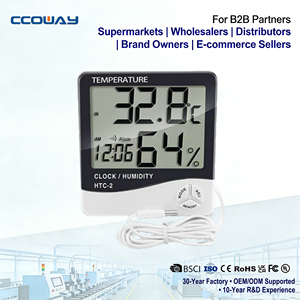 Barômetro exterior interno sem fio digital quente do termômetro - Product Image 1