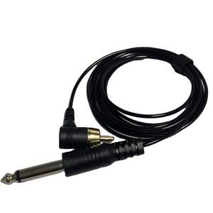 สายเคเบิล RCA ซิลิโคนคุณภาพสูงเครื่องสัก2เมตรสายคลิปสำหรับปืน<span class=keywords><strong>สัก</strong></span>สาย <span class=keywords><strong>AV</strong></span> - Product Image 1