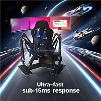 Simulador de Carreras de 6 Grados de Libertad con 3 Pantallas, Plataforma de Juego de Simulación de Conducción F1, Simulador de Movimiento Completo de Metal para Parques de Aventuras al Aire Libre, Fábrica de China