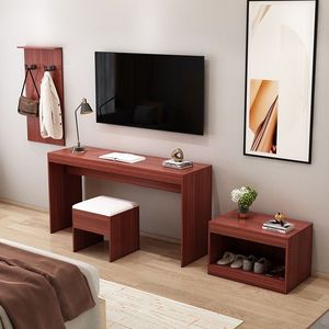 Ensemble de meubles de rangement pour hôtel, <span class=keywords><strong>TV</strong></span> et bagages, style moderne et minimaliste en bois, pour salon, maison d'hôtes et gîte standard - Product Image 4