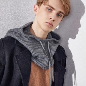 <span class=keywords><strong>Bonnet</strong></span> cagoule tricoté chaud d'hiver avec cordon de serrage réglable - Product Image 3