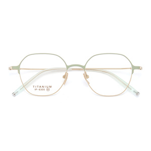 Montures de lunettes octogonales en titane 6305 unisexe, monture complète, plaquettes de nez antidérapantes, verres en résine, origine Danyang - Product Image 1