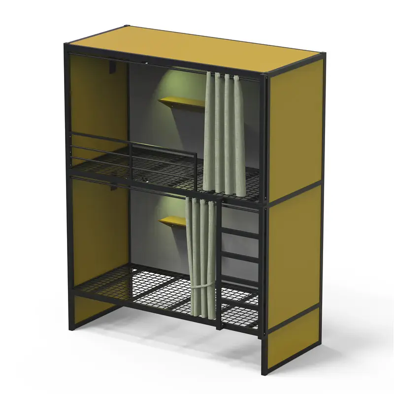 Hotel und Hostel Kapsel Etagen bett Hotelzimmer Schlaf Pod Metall Eisen Moderne Hotel möbel Schul möbel Langlebiger Stahl 10 Sätze