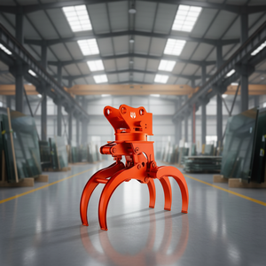 We-Attach WGL06F CE-gecertificeerde hydraulische houtgreep voor 11-20 ton graafmachines, geschikt voor steen, hout en rots, te koop. - Product Image 4