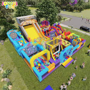JOYFUL FUN <span class=keywords><strong>Parc</strong></span> à thème gonflable commercial, aire de jeux gonflable extérieure pour enfants - Product Image 2