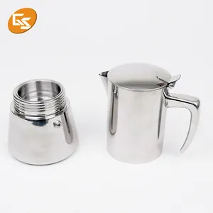 Moka-Cafetera expreso personalizada para negocios italianos, 6 tazas