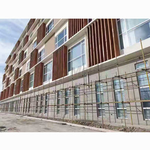 Écran pare-soleil vertical moderne en alliage d'aluminium pour fenêtres <span class=keywords><strong>Louvre</strong></span> Volets extérieurs Panneau d'aération ventilé pour façade - Product Image 3