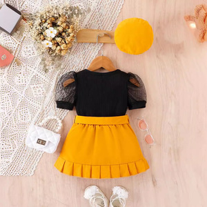 Nuova Collezione Estiva di Tendenza per Bambine e Neonati - Set di <span class=keywords><strong>Abbigliamento</strong></span> Chic in Due Pezzi - Product Image 3