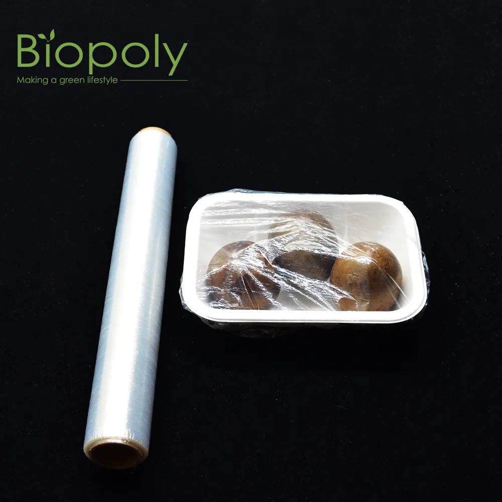 Envoltório personalizado 100% biodegradável pla pbat, envoltório de plástico envoltório sanduíche