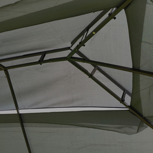 13x10 Metal Frame Modern Design Outdoor Gazebo Ventilated Double Roof Detachable Mesh Screen Durable Corrosion-Resistant - Product Image 5