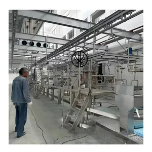 Production Manufactured Swine Abattoir Equipment Stainless Steel Pneumatic Platform For Pig Slaughtering Line