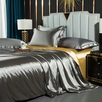 Nouvel Arrivage – Ensemble de Draps 4 Pièces Couleur Unie 300 Fils/Pouce² Toutes Saisons avec Taies d'Oreiller et Housse de Couette – Kit Mariage – Vente en Gros