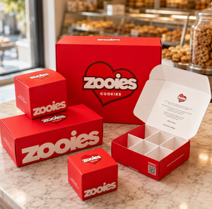 Boîte d'expédition <span class=keywords><strong>en</strong></span> carton ondulé personnalisée pour la <span class=keywords><strong>livraison</strong></span> de nourriture, sushis, biscuits, pâtisseries, gâteaux, avec séparateurs, emballage <span class=keywords><strong>en</strong></span> matériaux recyclés - Product Image 3
