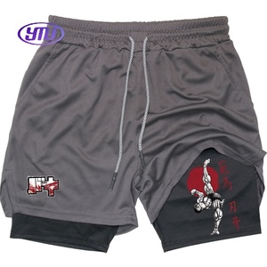 Pantalones Cortos Deportivos de Compresión Transpirables para Hombre, Anime Baki 2 1, Elásticos, de Alto Rendimiento, Secado Rápido, para Gimnasio, Entrenamiento, Verano - Product Image 2